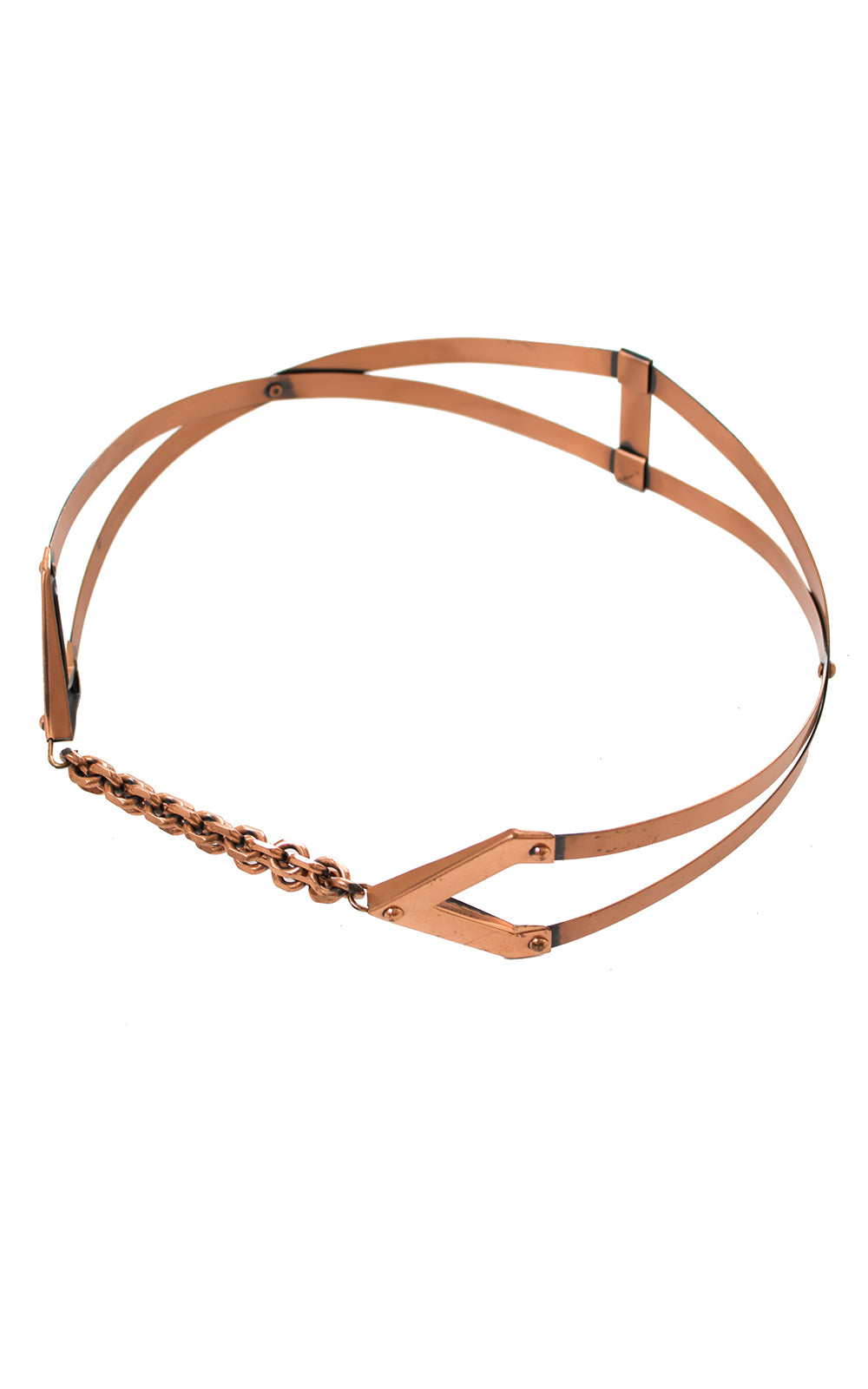 1950s Renoir Geometric Copper Cinch Belt
