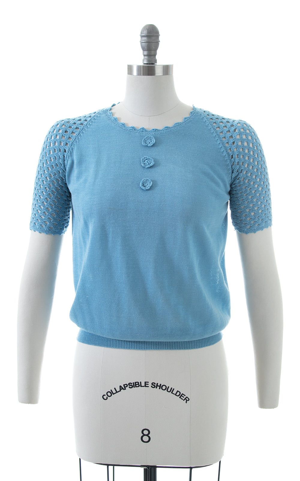 1960s Open Knit Sweater Top