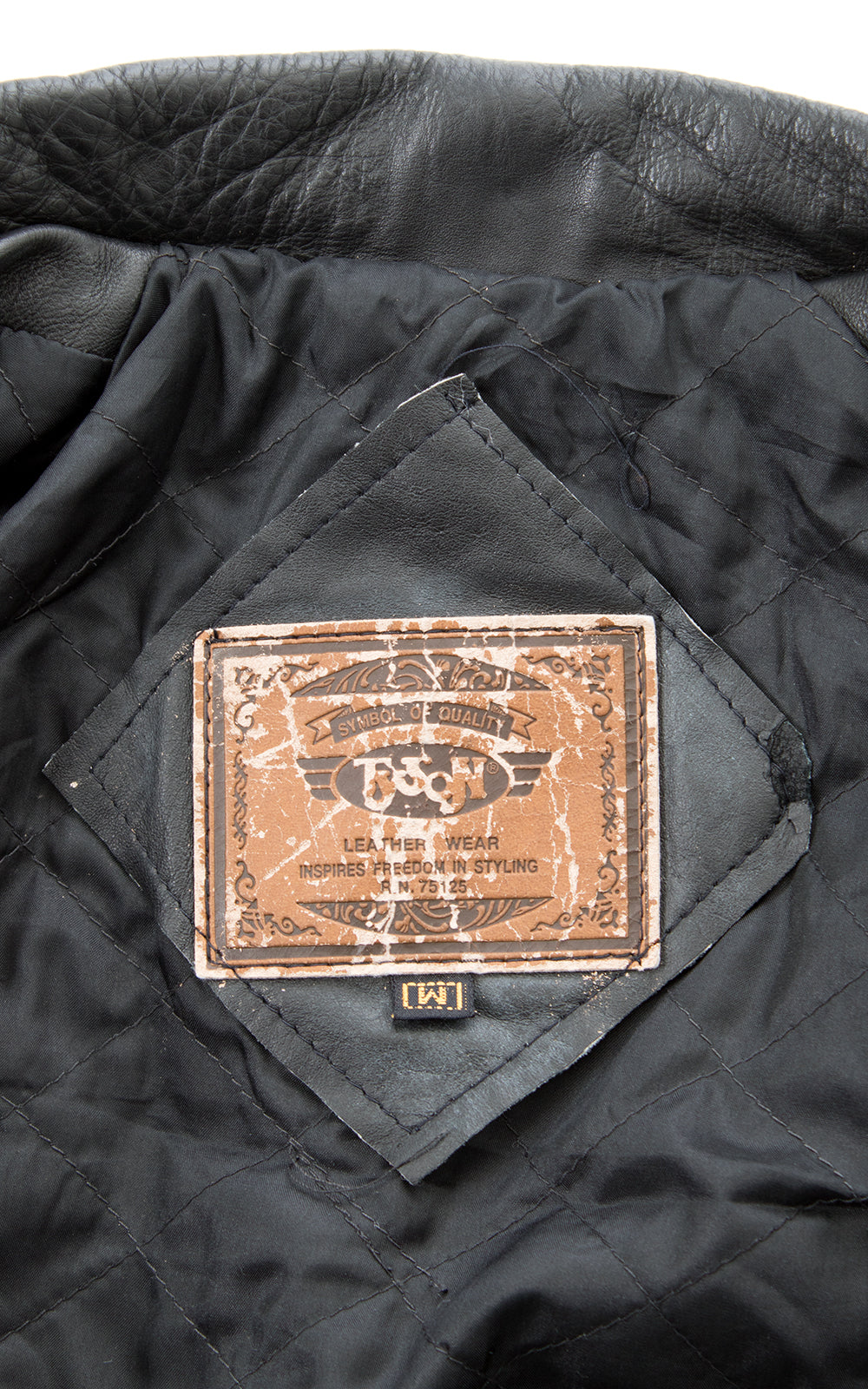 1990s Black Leather Cropped Moto Jacket | large – Birthday Life Vintage