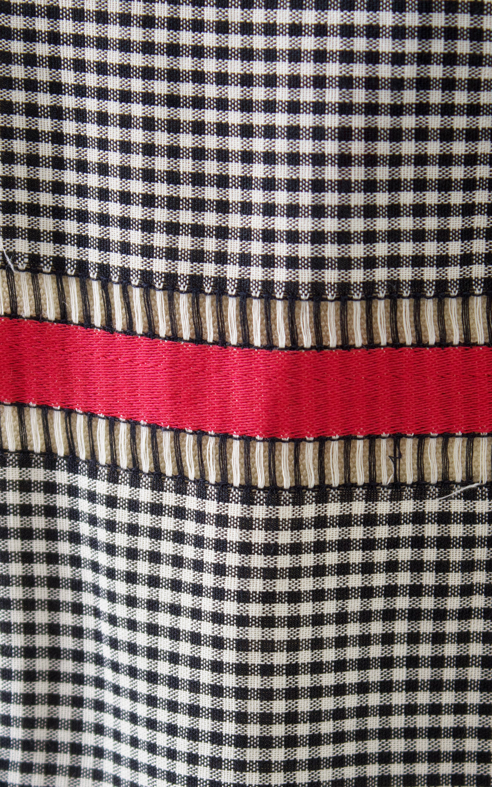 1950s Striped Gingham Cotton Sundress