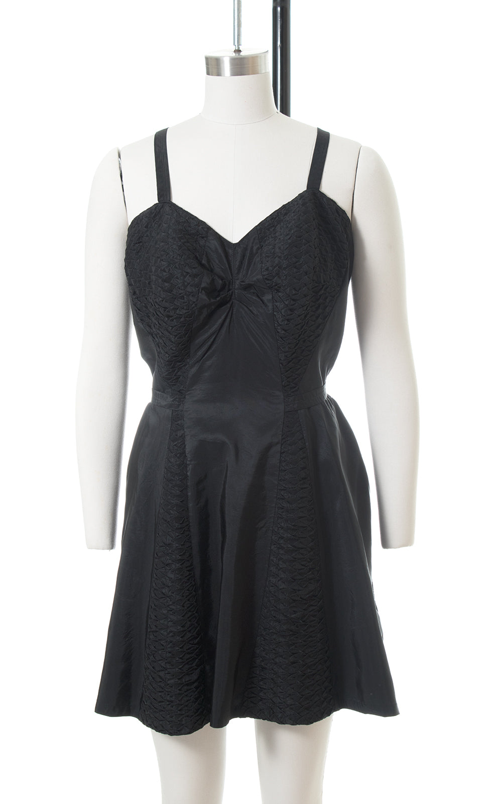 1950s Catalina Black Skirted Swimsuit