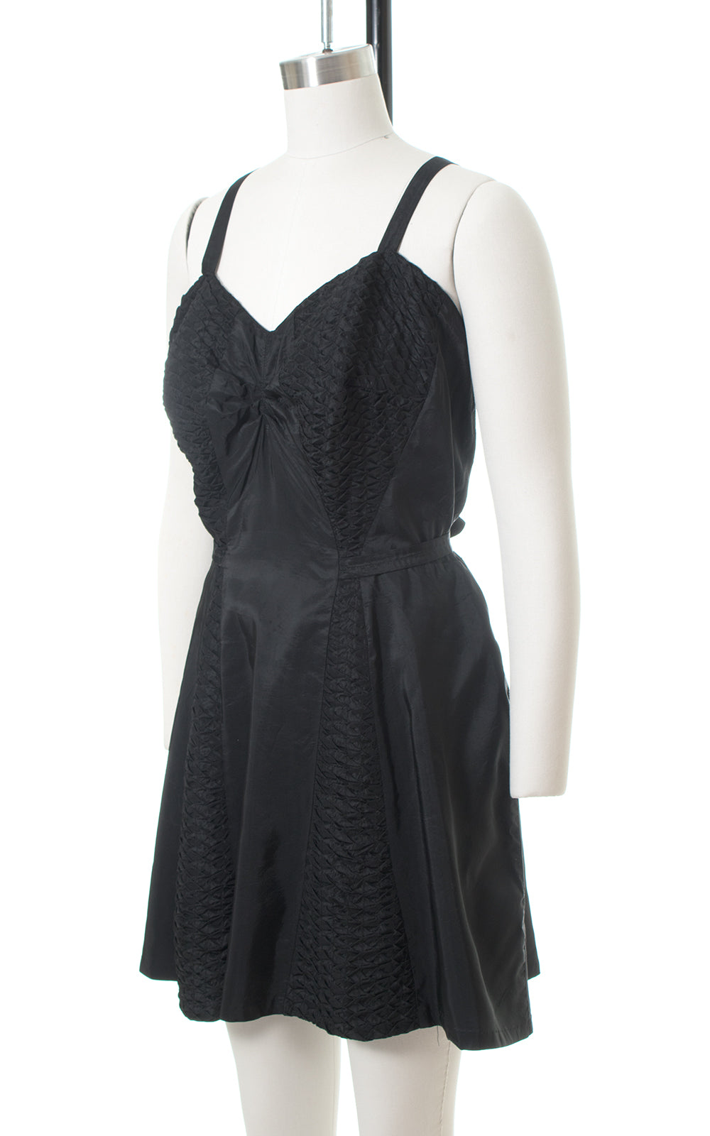 1950s Catalina Black Skirted Swimsuit