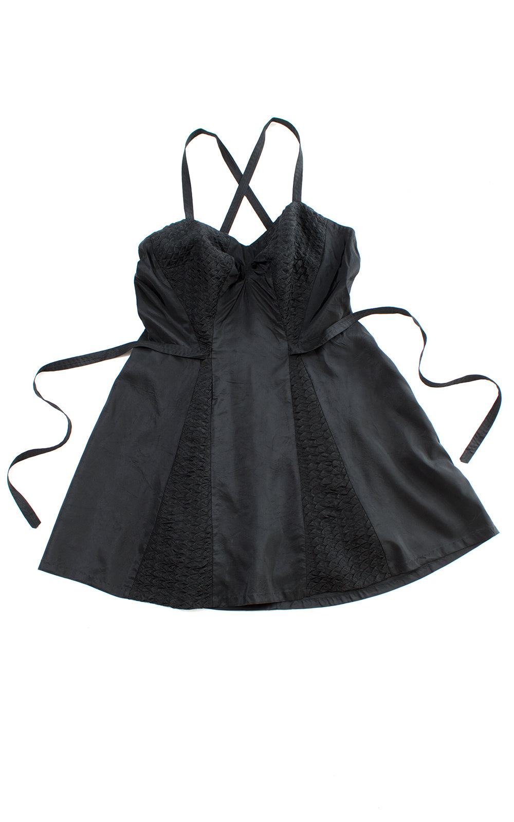 1950s Catalina Black Skirted Swimsuit