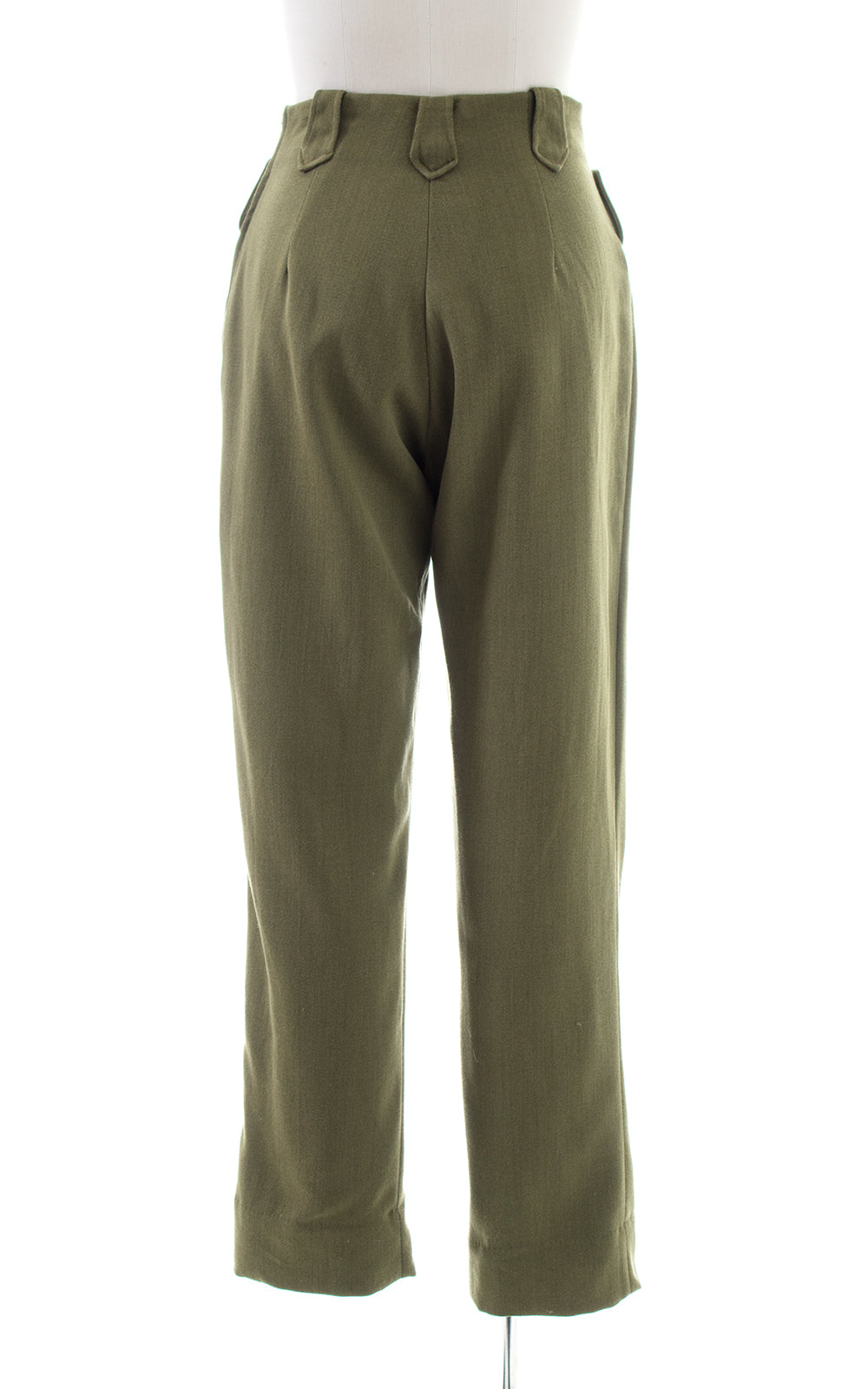 1950s H BAR C Olive Green Wool Twill Western Pants