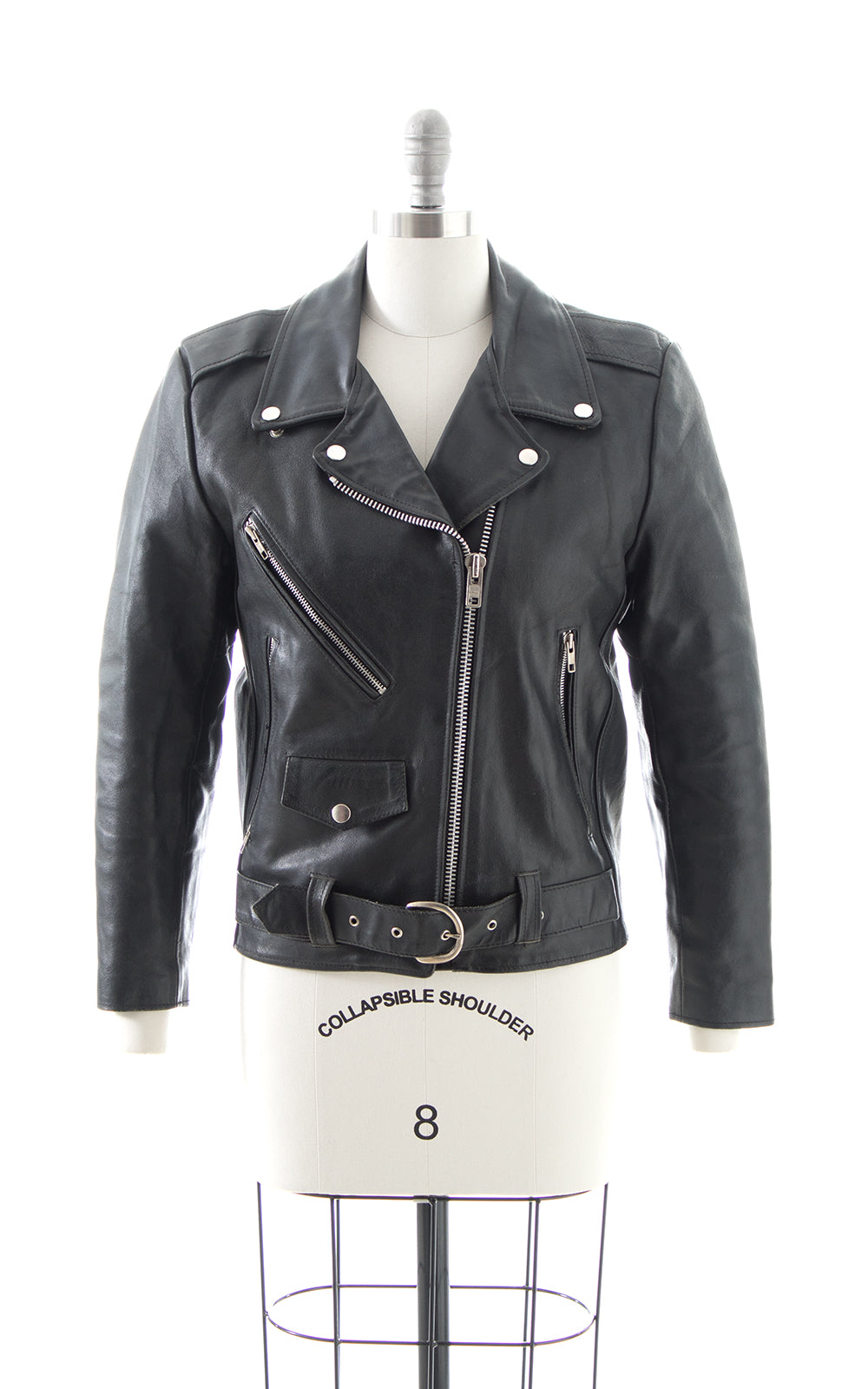 1980s Fringe Leather Moto Jacket BirthdayLifeVintage