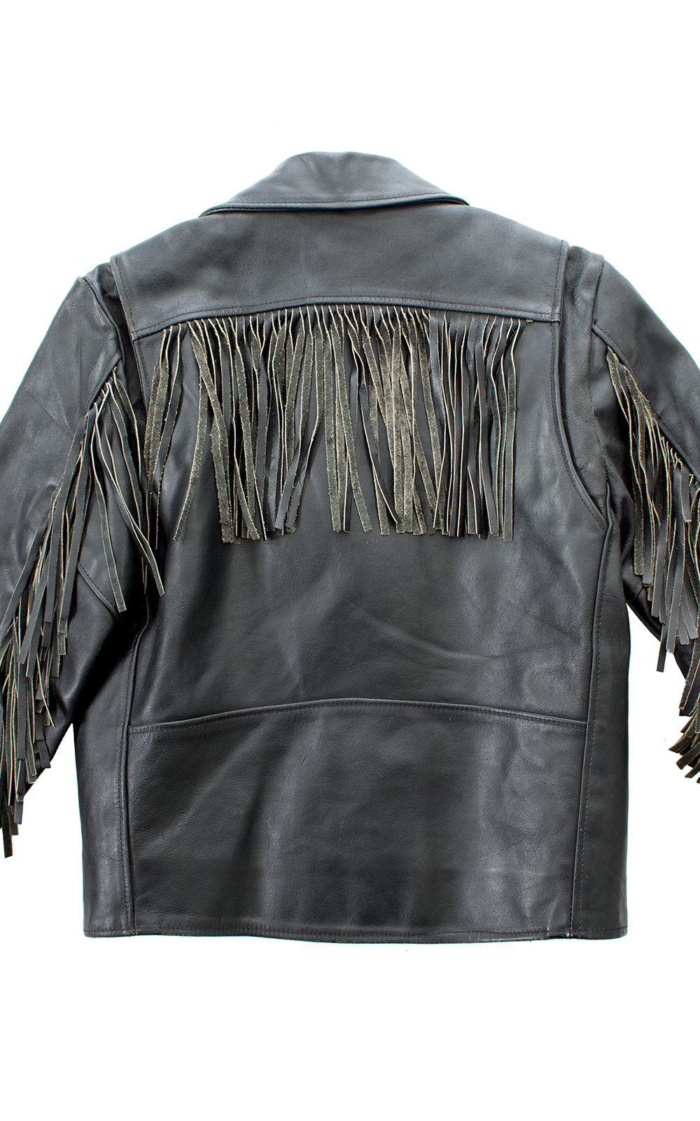 1980s Fringe Leather Moto Jacket BirthdayLifeVintage