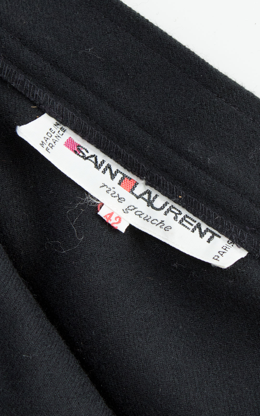 1970s 1980s SAINT LAURENT Wool Skirt with Pockets | small