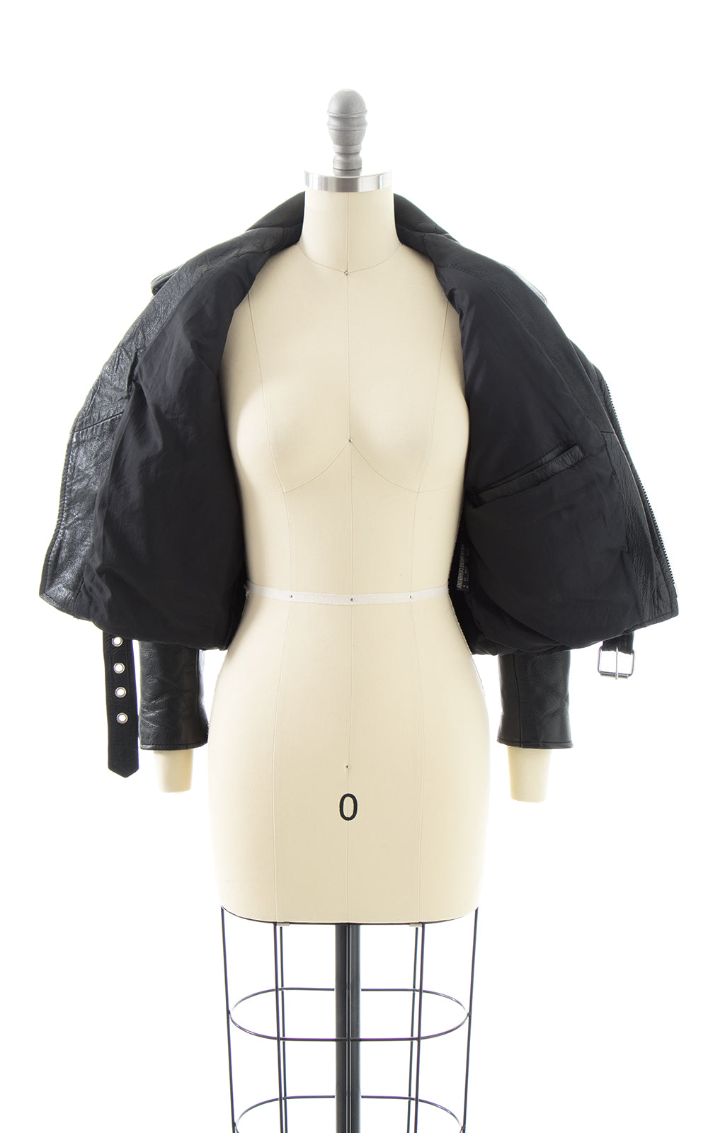 1980s First Brand Cropped Leather Moto Jacket BirthdayLifeVintage