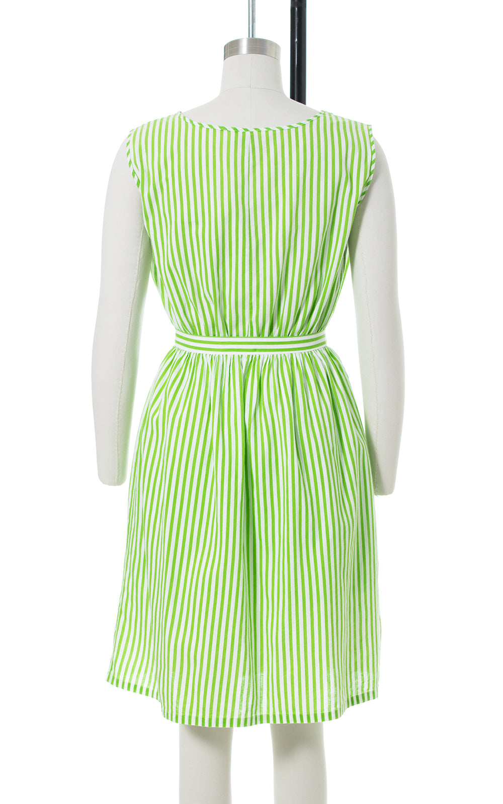 1940s 1950s Striped Cotton Romper & Skirt Playsuit