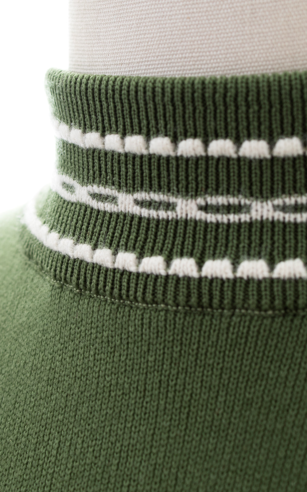 1950s Forest Green Knit Sweater