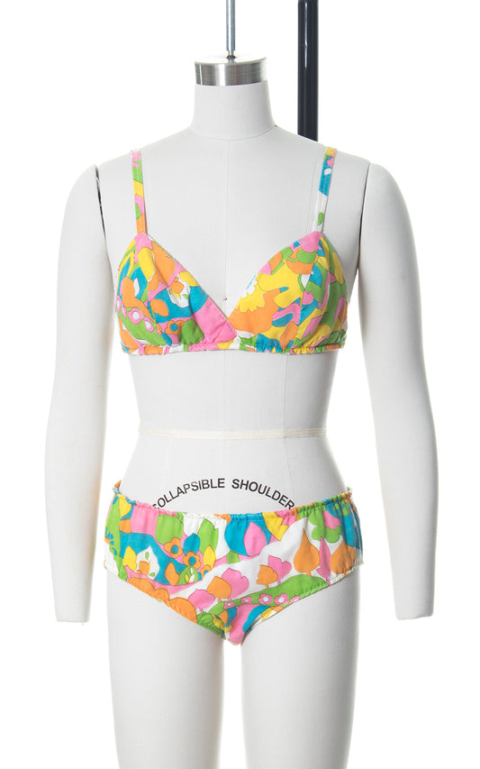 1960s Psychedelic Novelty Print Bikini