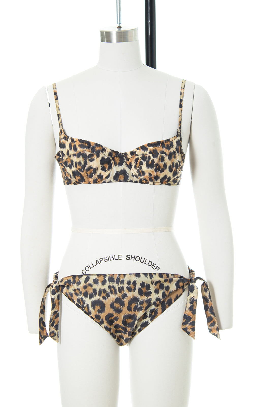 1950s French Leopard Print Bikini