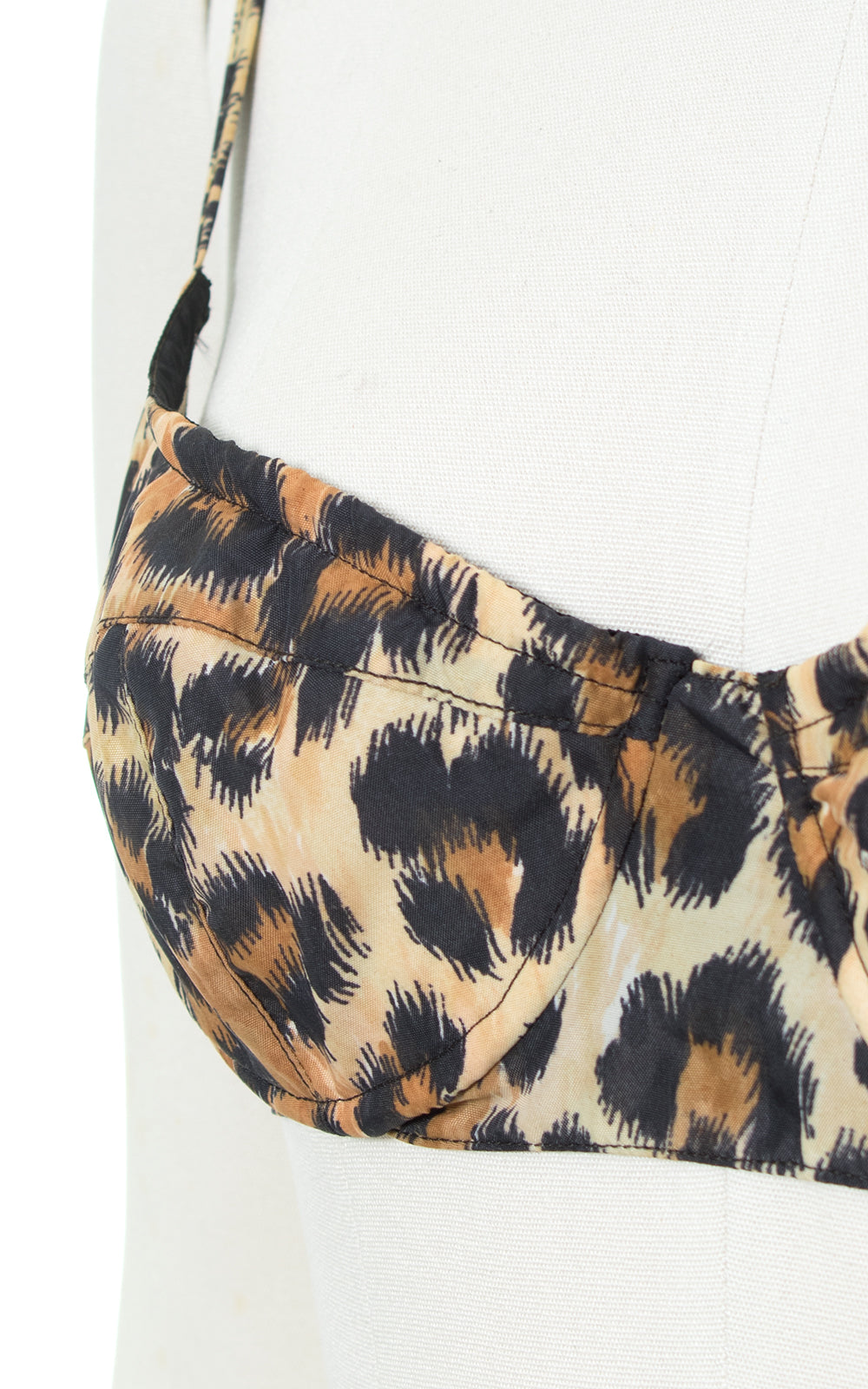 1950s French Leopard Print Bikini