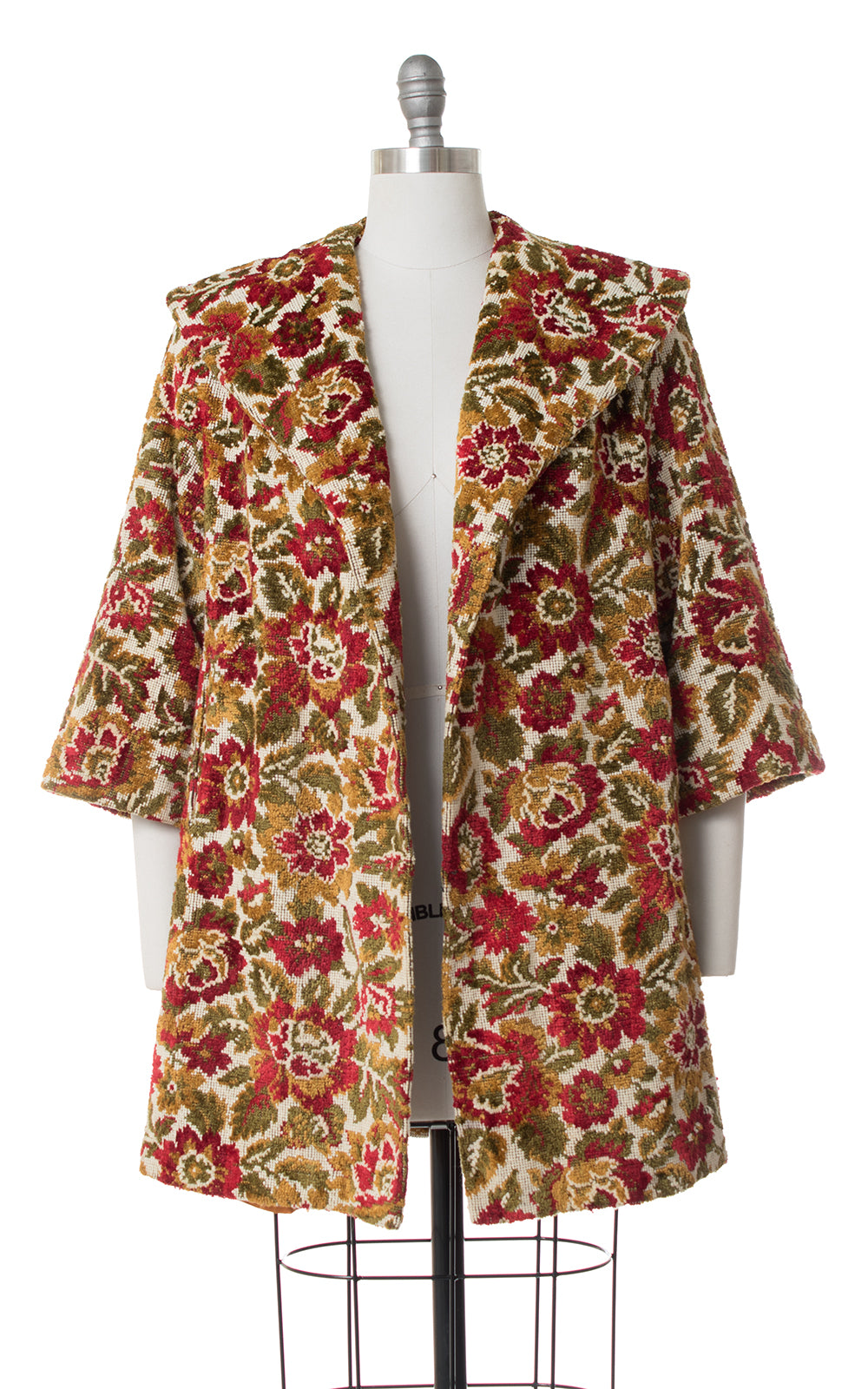 1960s Floral Tapestry Swing Coat | small/medium