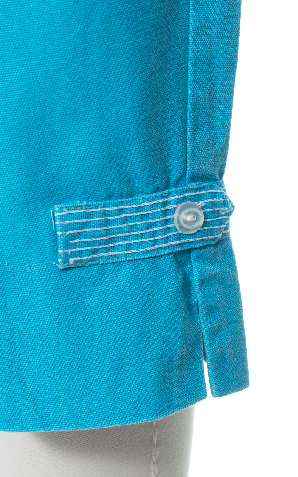 1950s Chainstitch Trim Cotton Capri Pants