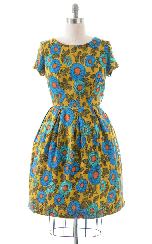 1960s Floral Day Dress