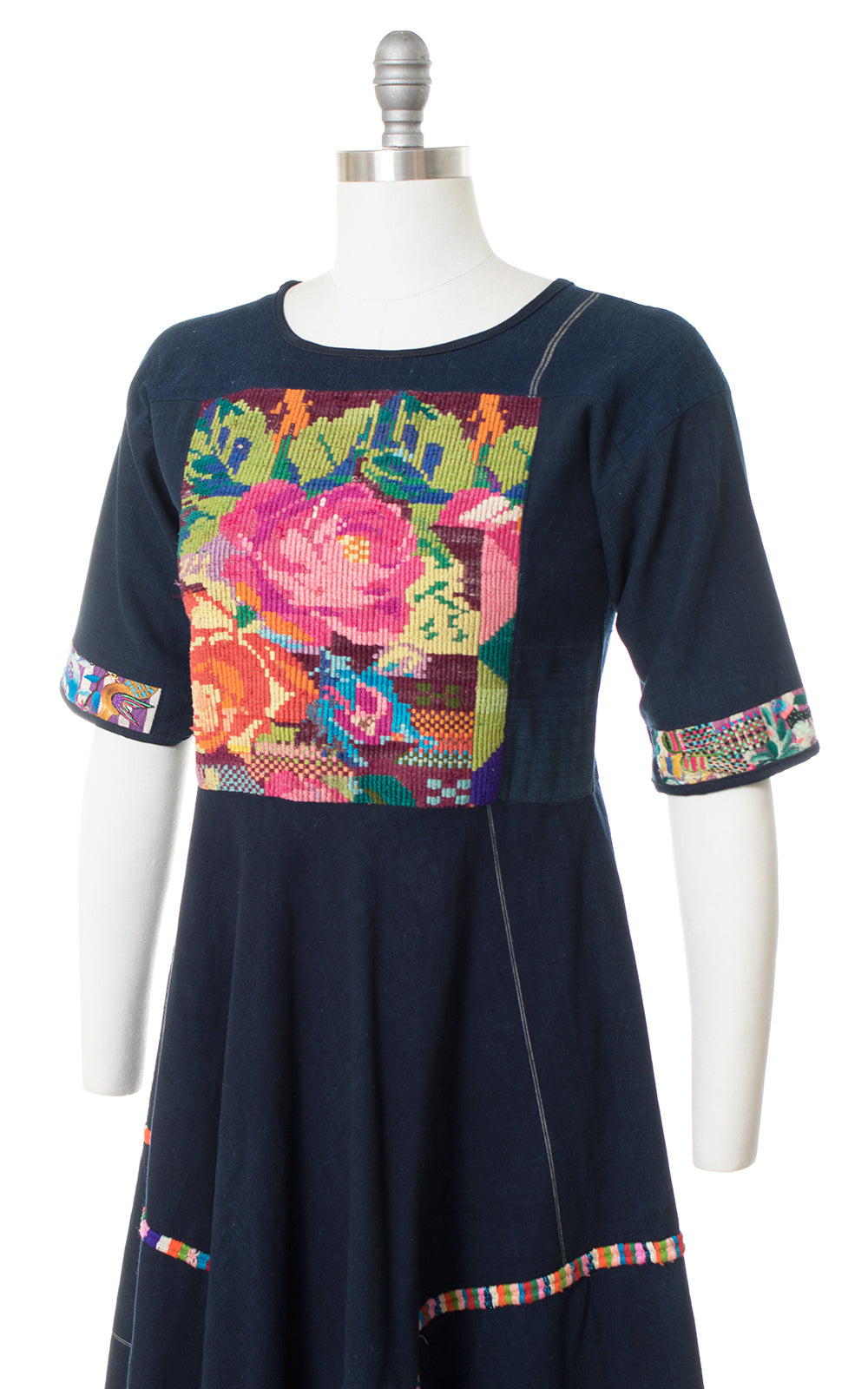 1970s Hand-Woven & Embroidered Guatemalan Huipil Dress | small Birthday Life Vintage 1970s Hand-Woven & Embroidered Guatemalan Huipil Dress | small Birthday Life Vintage