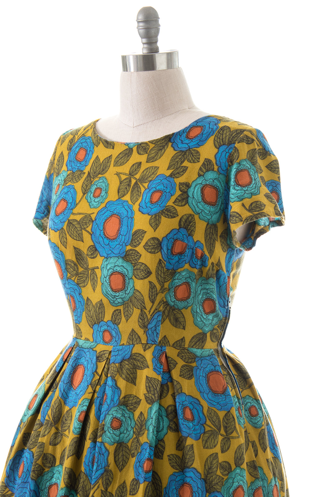 1960s Floral Day Dress