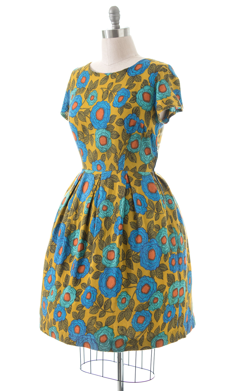 1960s Floral Day Dress