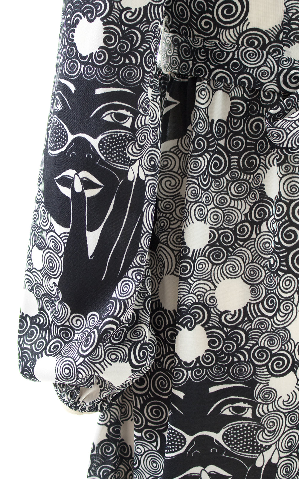 1970s Magical Lady Novelty Print Tunic Mini Dress | x-small