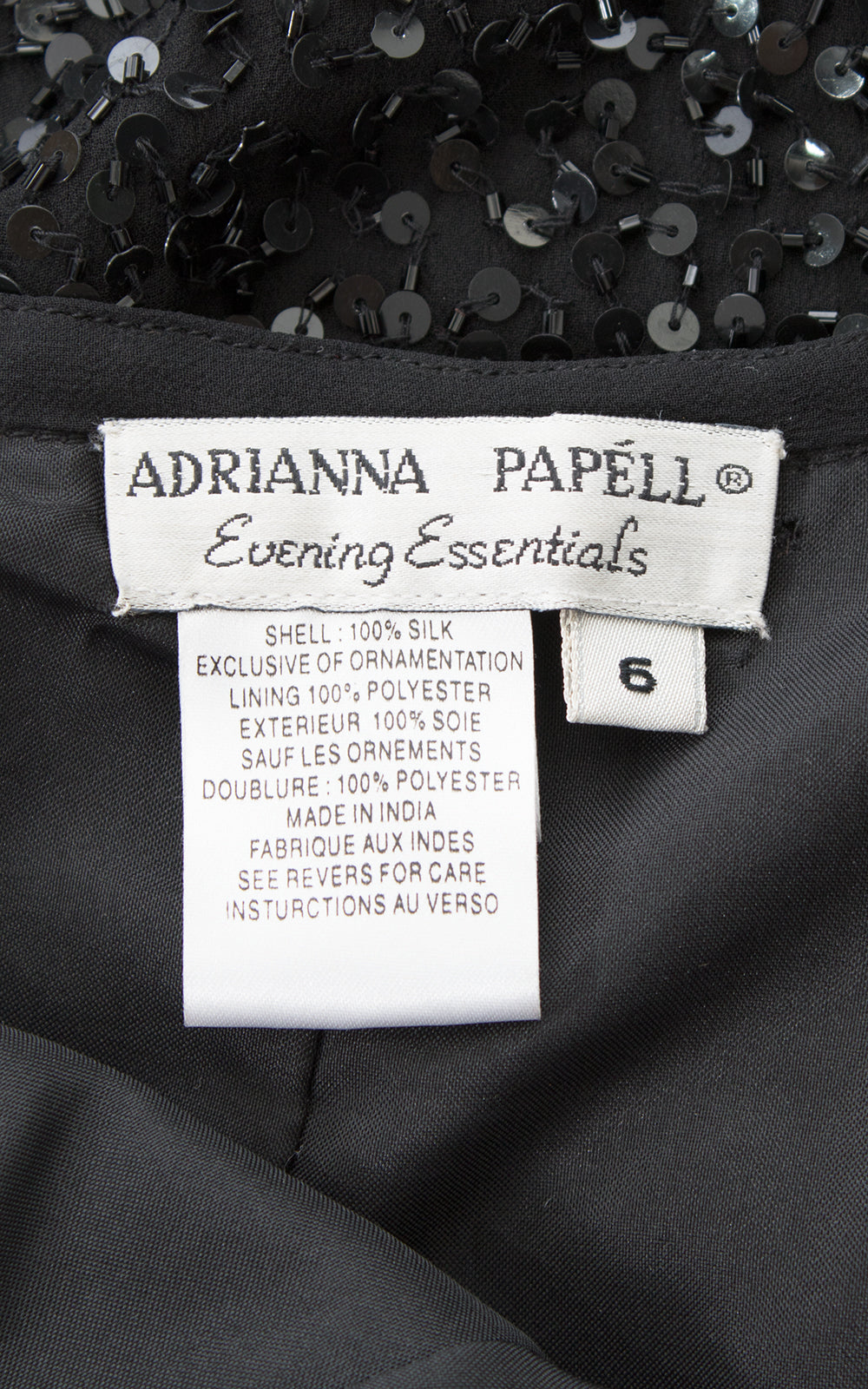 1980s Adrianna Papell Sequin Silk Chiffon Pants BirthdayLifeVintage