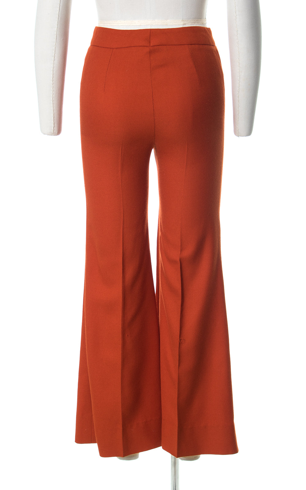 1970s Burnt Orange Wool Blend Pantsuit