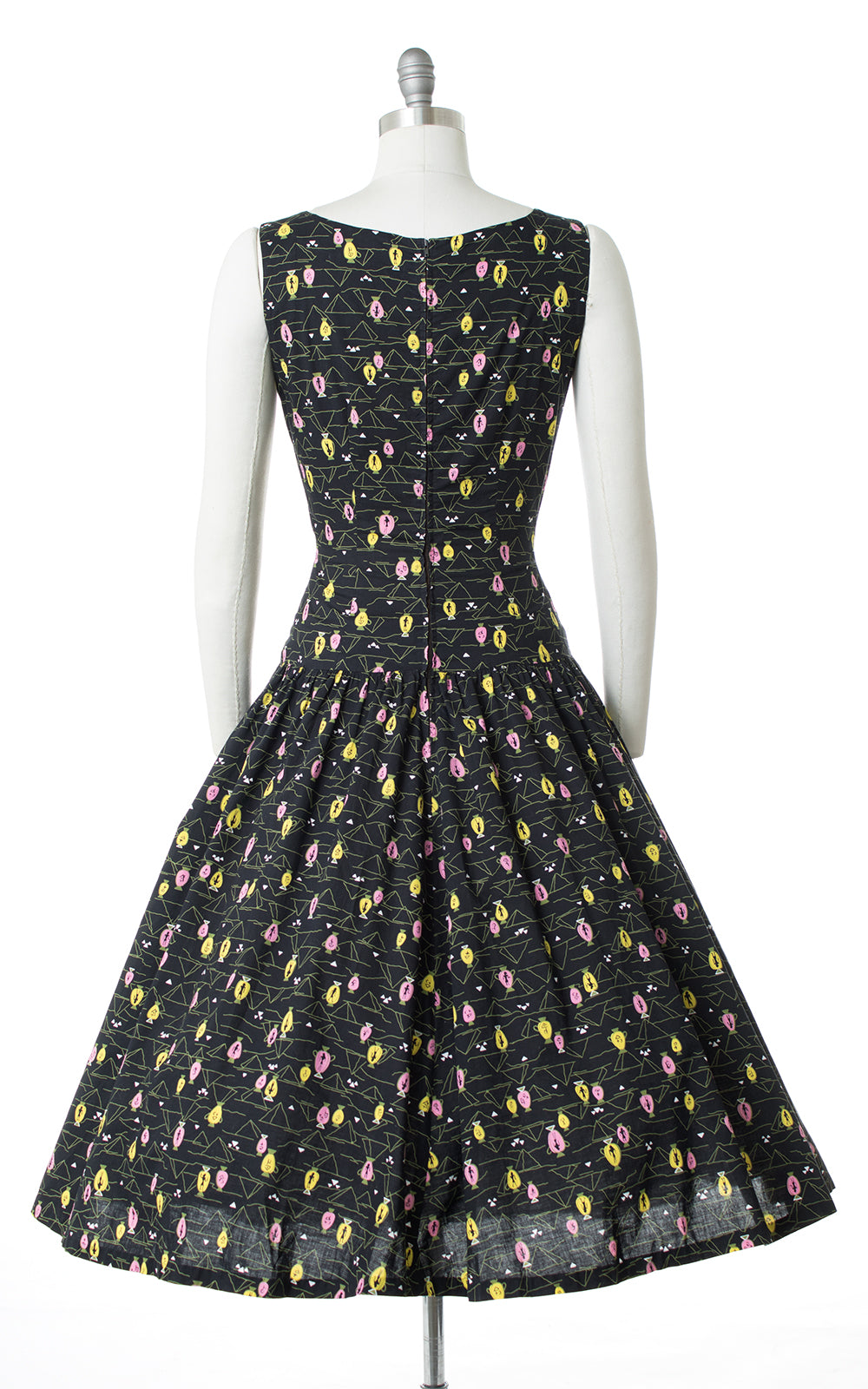 1950s Egyptian Pyramids Novelty Print Sundress