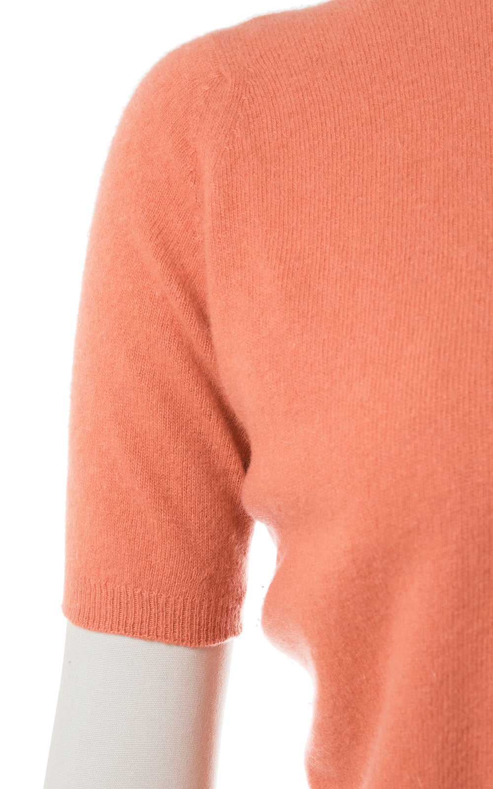 1950s Muted Burnt Orange Cashmere Sweater Top | small/medium