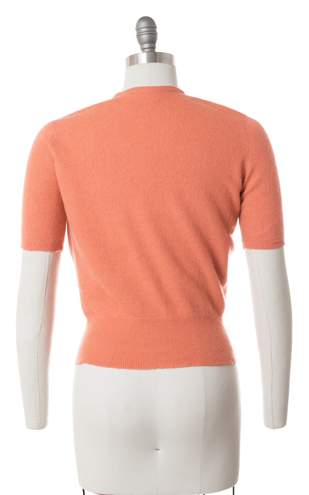 1950s Muted Burnt Orange Cashmere Sweater Top | small/medium