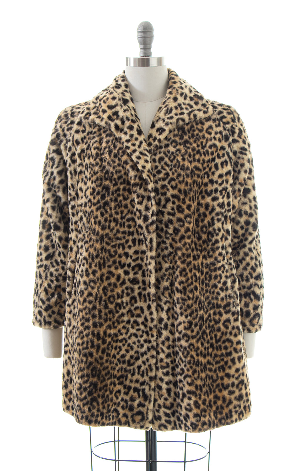 1950s Leopard Print Faux Fur Swing Coat | small/medium – Birthday Life ...