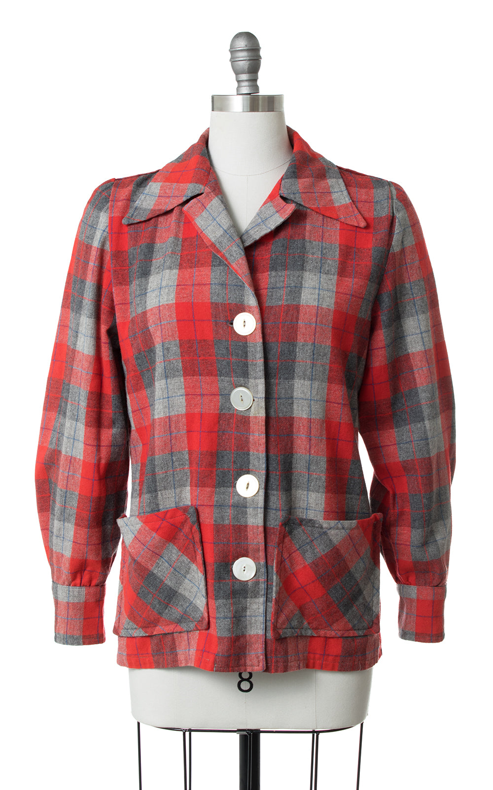 1950s Pendleton 49er Style Plaid Wool Jacket