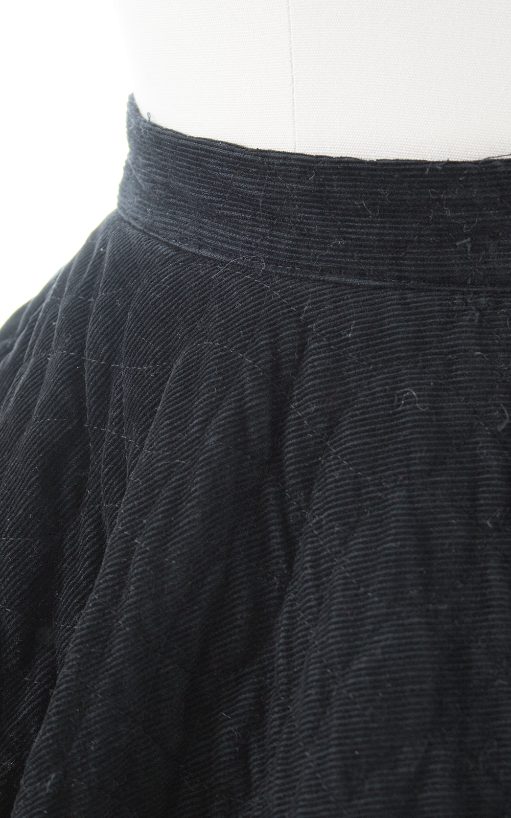 Black corduroy circle skirt best sale