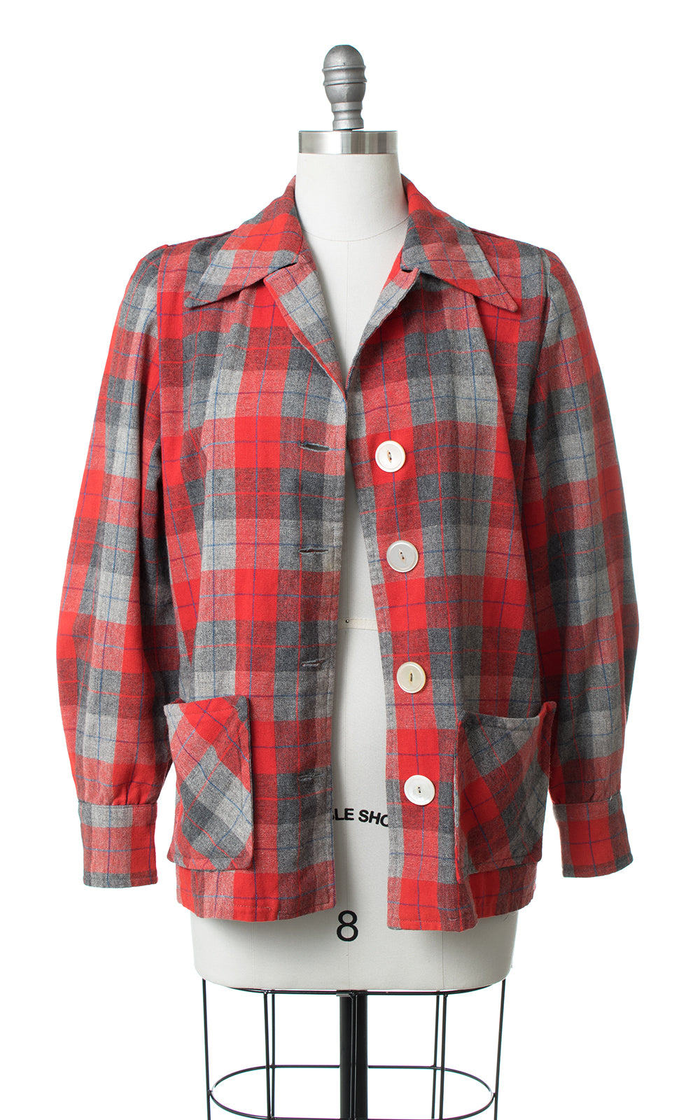 1950s Pendleton 49er Style Plaid Wool Jacket