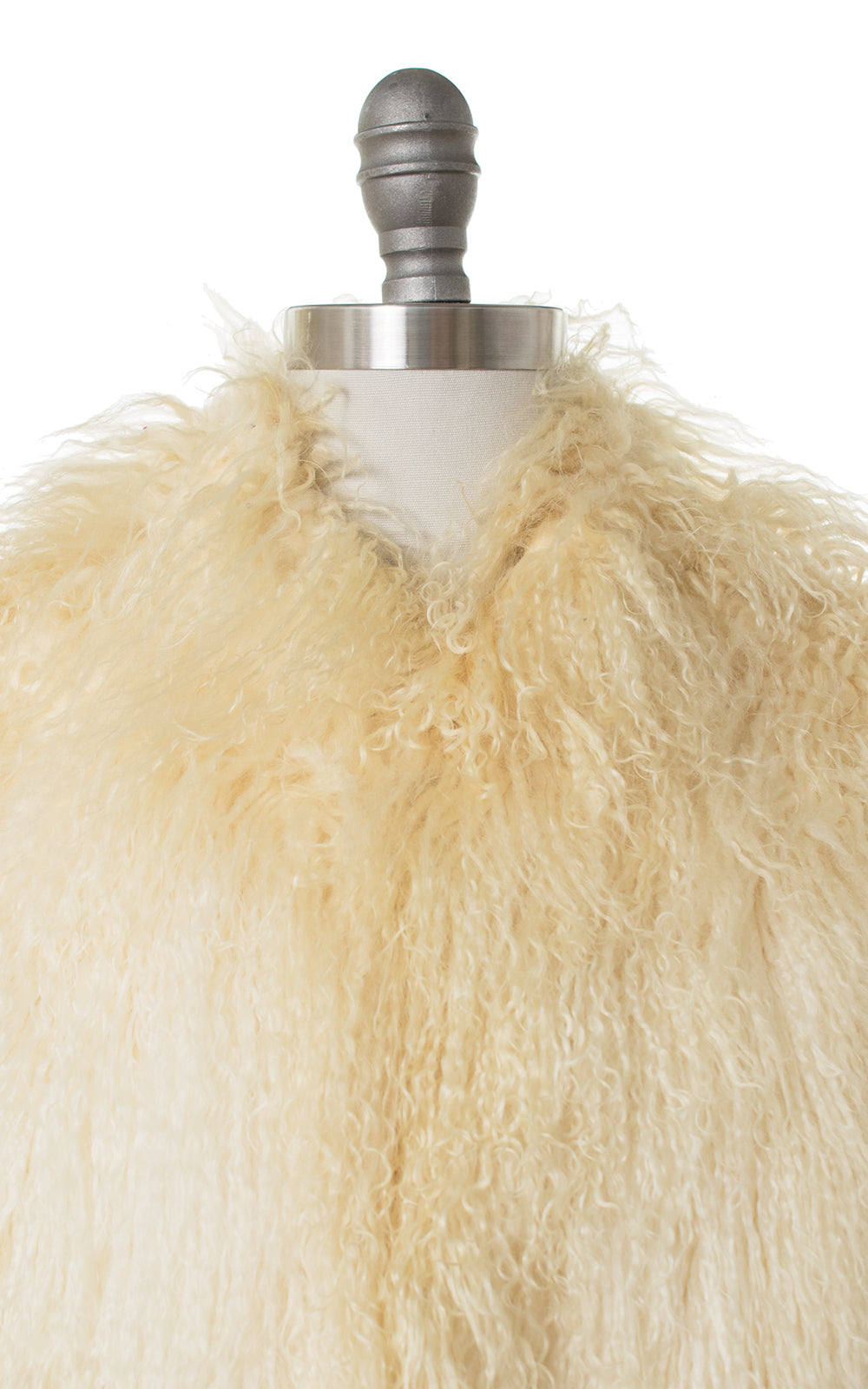 1970s Shaggy Mongolian Lamb Fur Coat