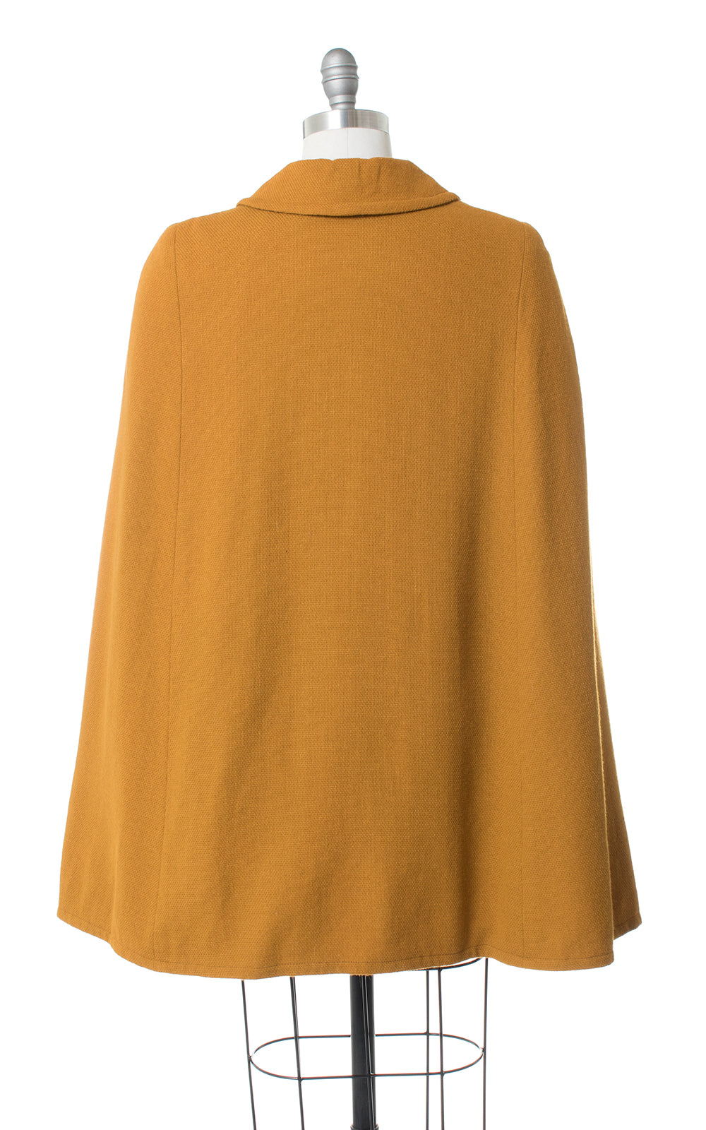 1960s Mustard Yellow Wool Cape