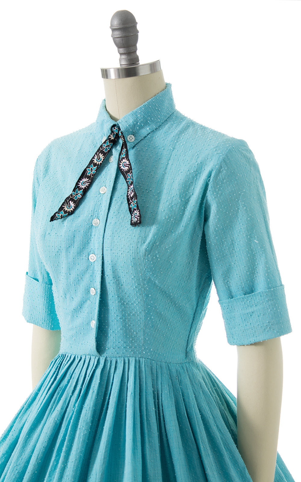 1950s Jonathan Logan Cotton Shirtwaist Dress