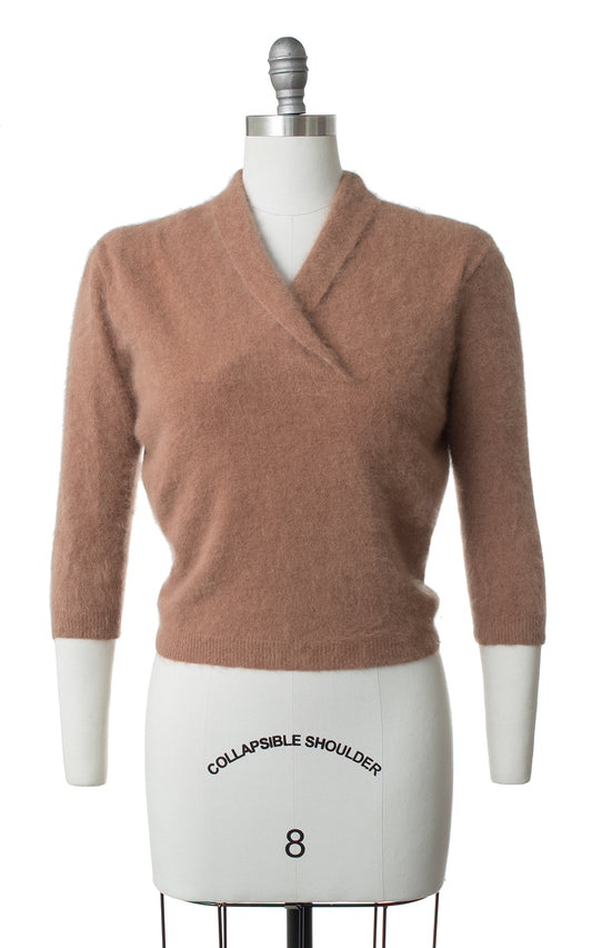 1950s Angora Cropped Sweater