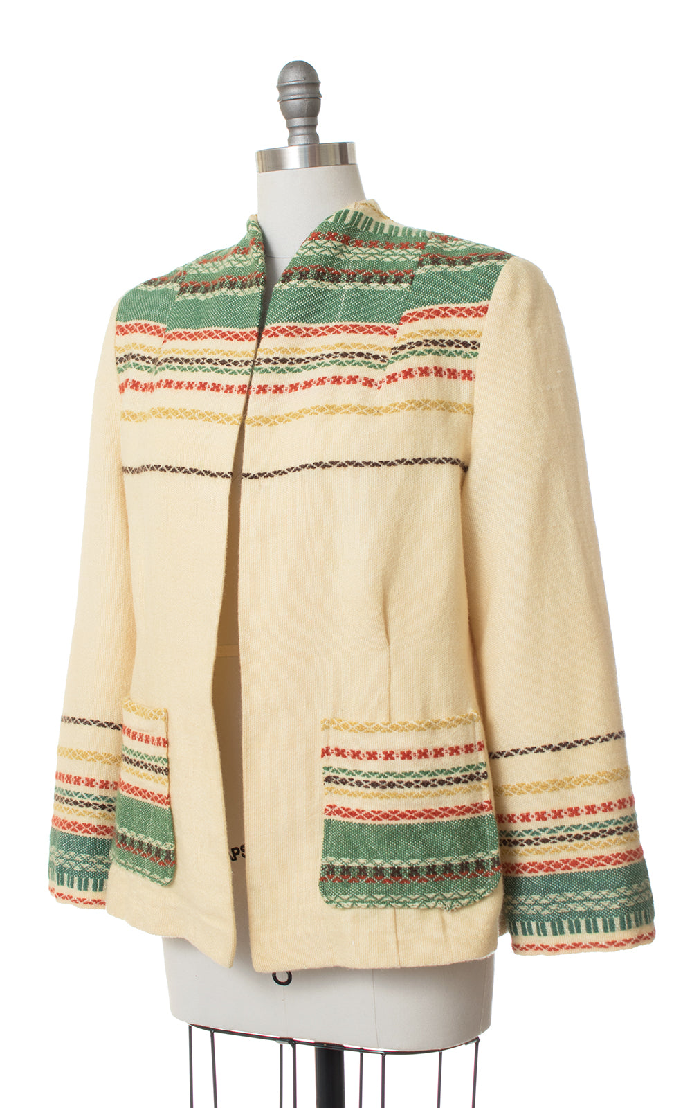 1960s Scandinavian Woven Wool Jacket | medium