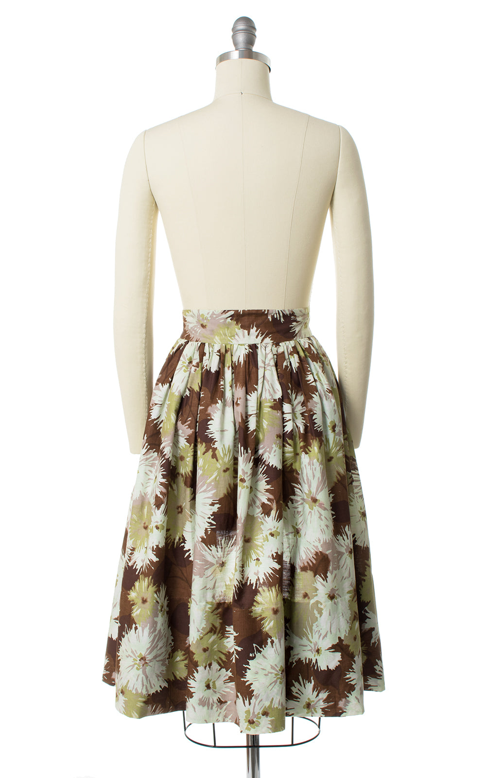 1950s Floral Blouse & Two Skirts Playsuit Set