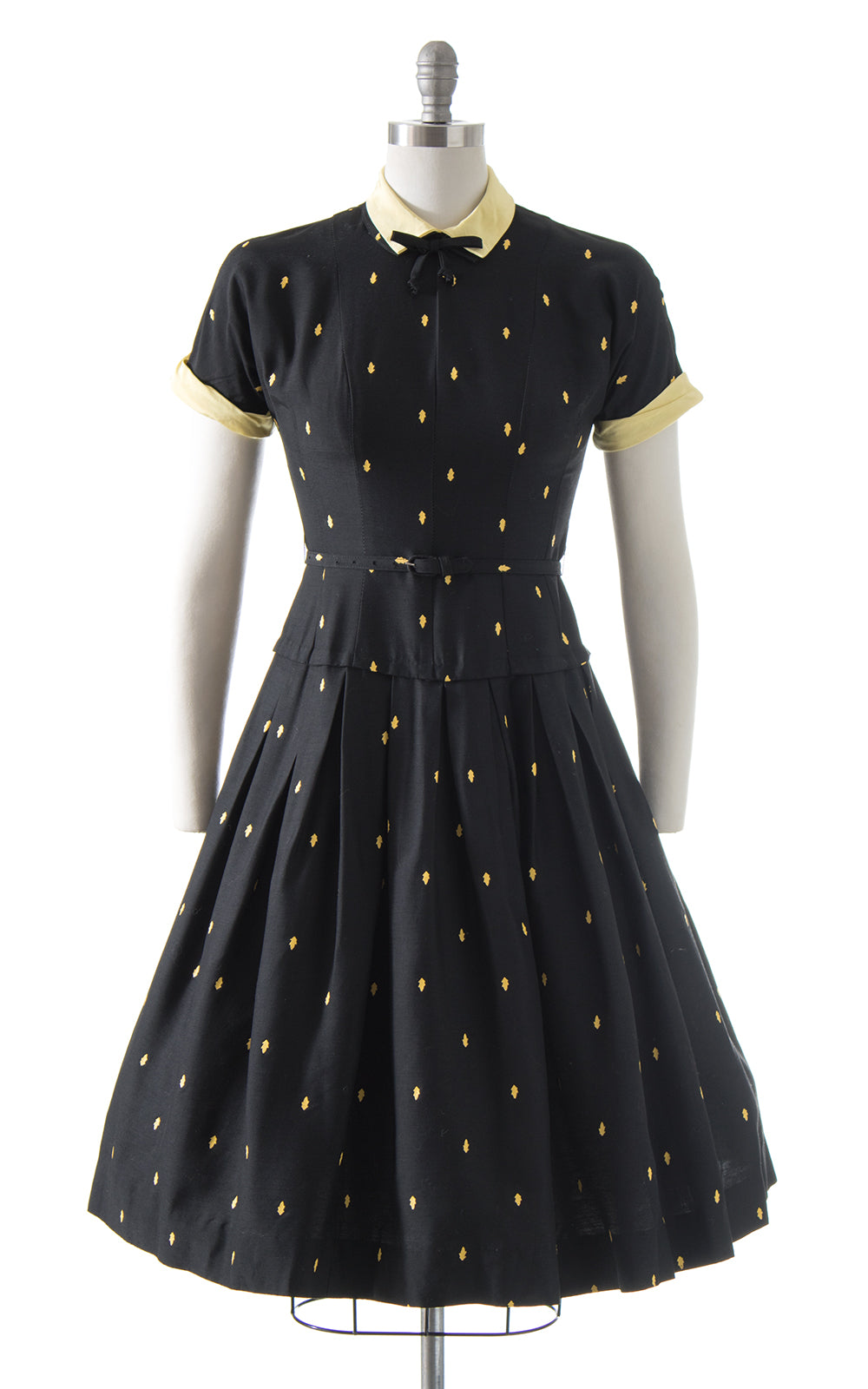 1950s Arrrowhead Drop Waist Day Dress