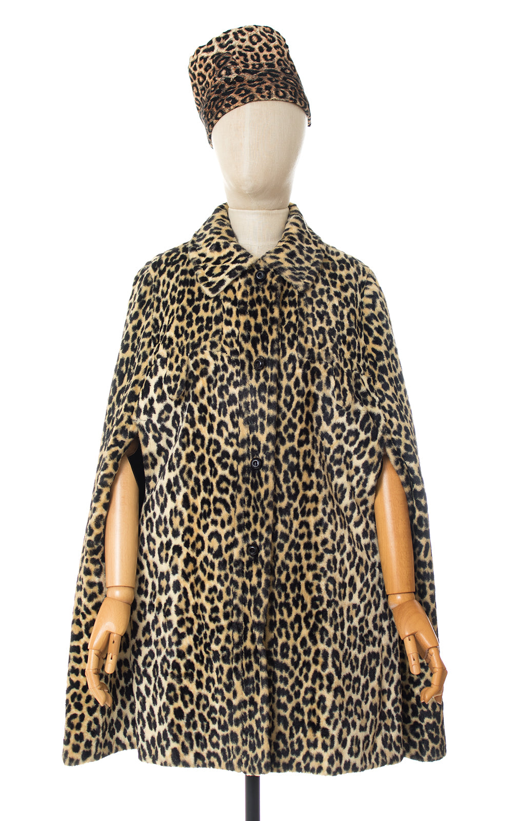 1960s Leopard Print Faux Fur Coat | x-small/small/medium