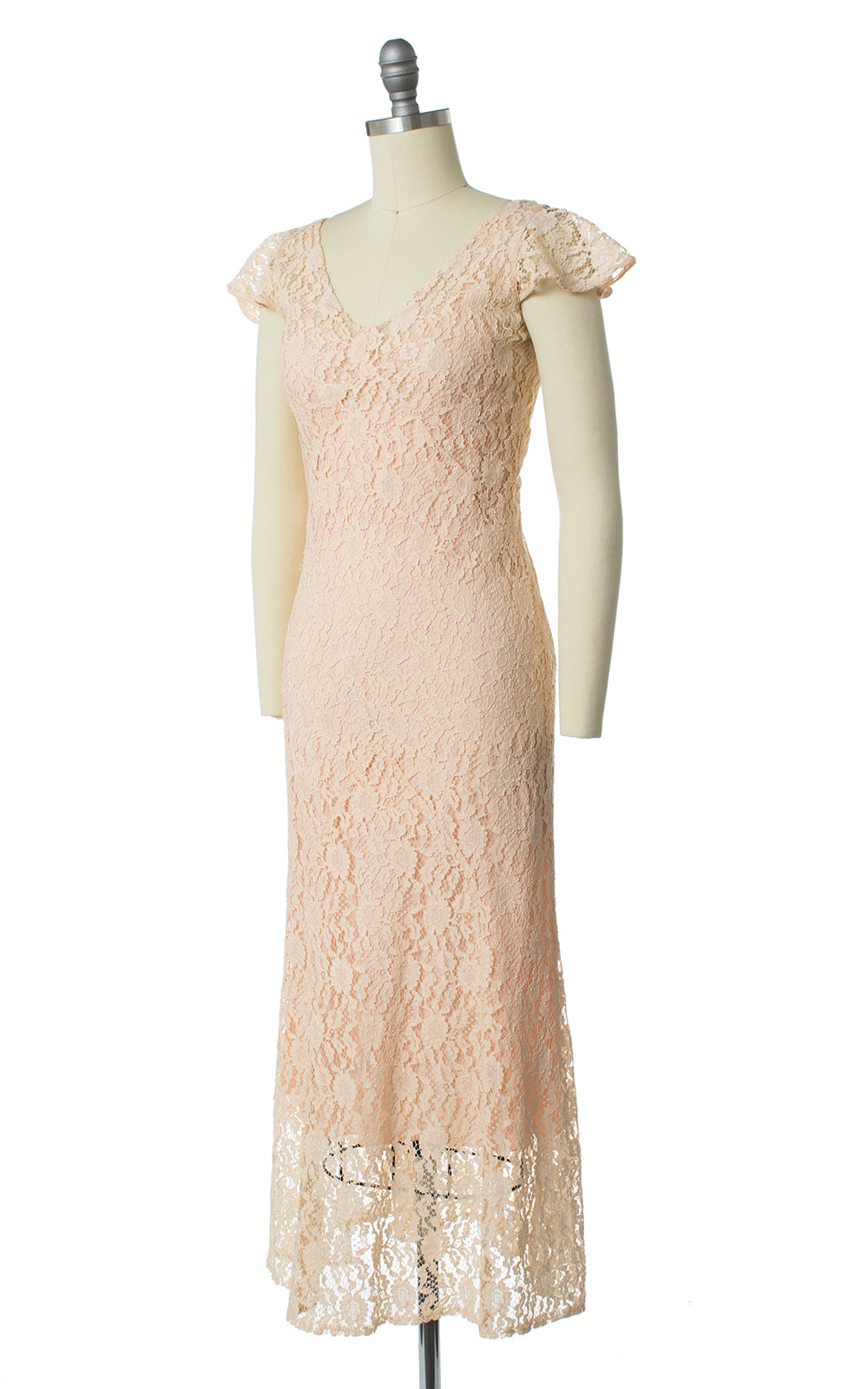 lace 1930s wedding dress