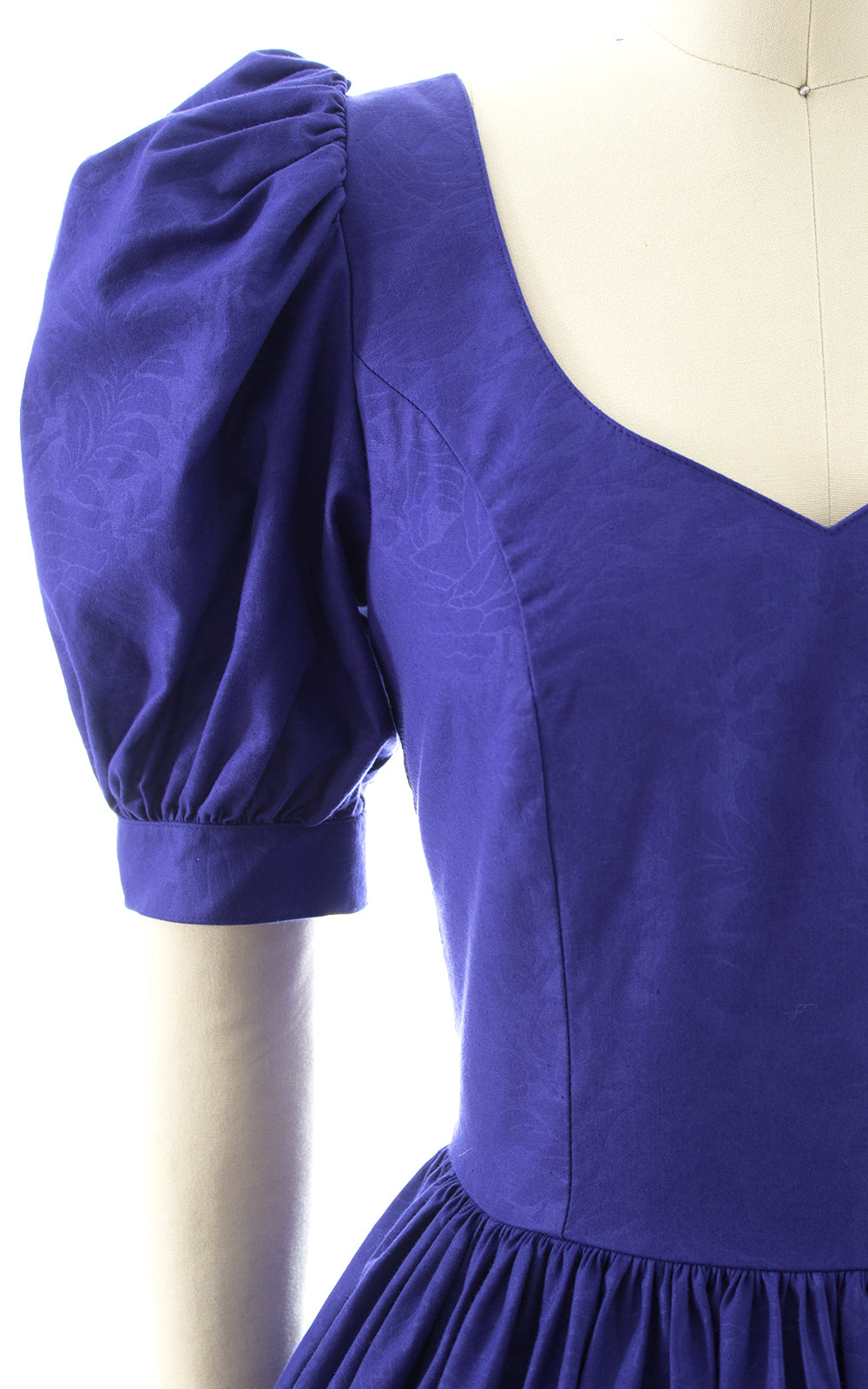 1980s Laura Ashley Puff Sleeve Dress with Pockets xsmall/small