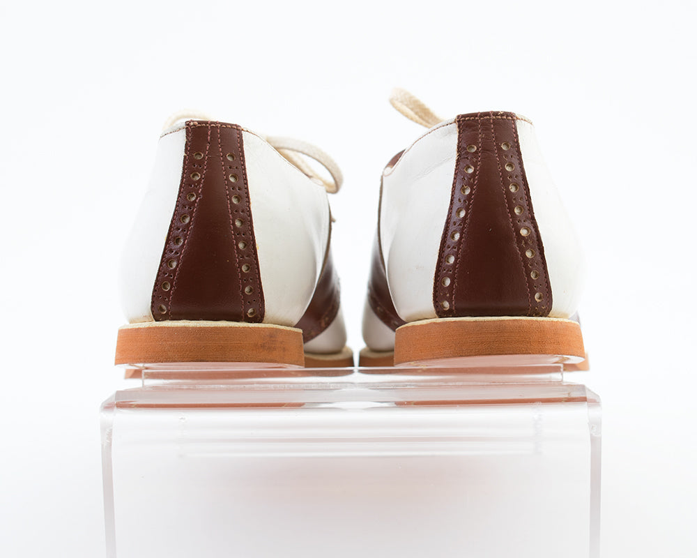 1950s Two-Tone Leather Saddle Shoes