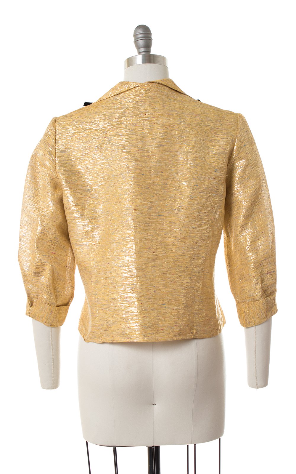 1950s Metallic Gold Lurex Blouse