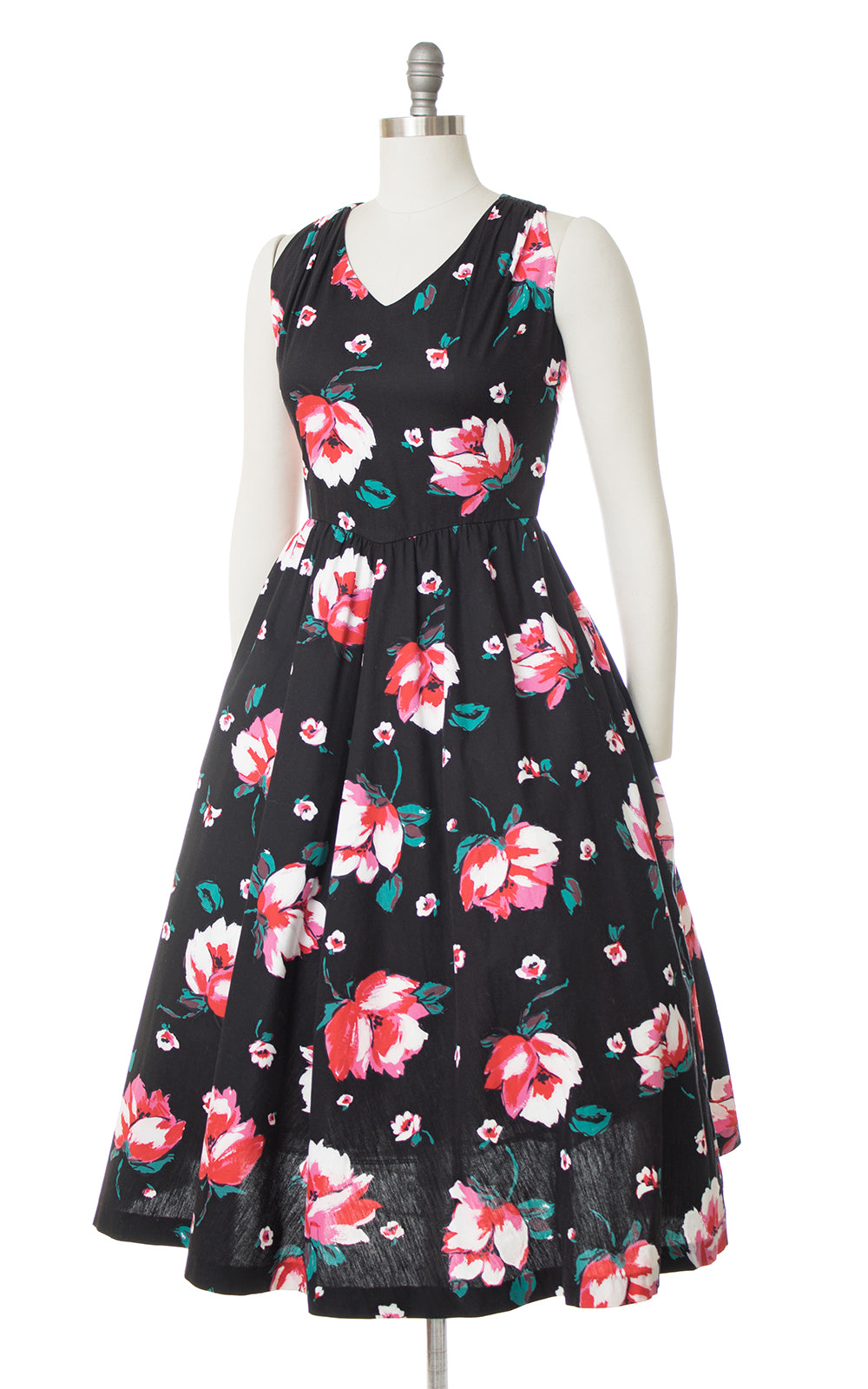 1980s Lanz Floral Criss-Cross Cotton Sundress