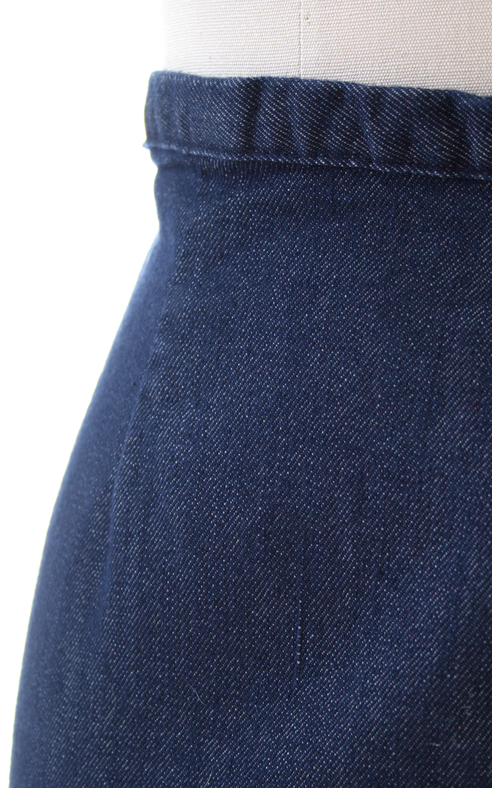 1950s Stretchy Denim High Waisted Pants