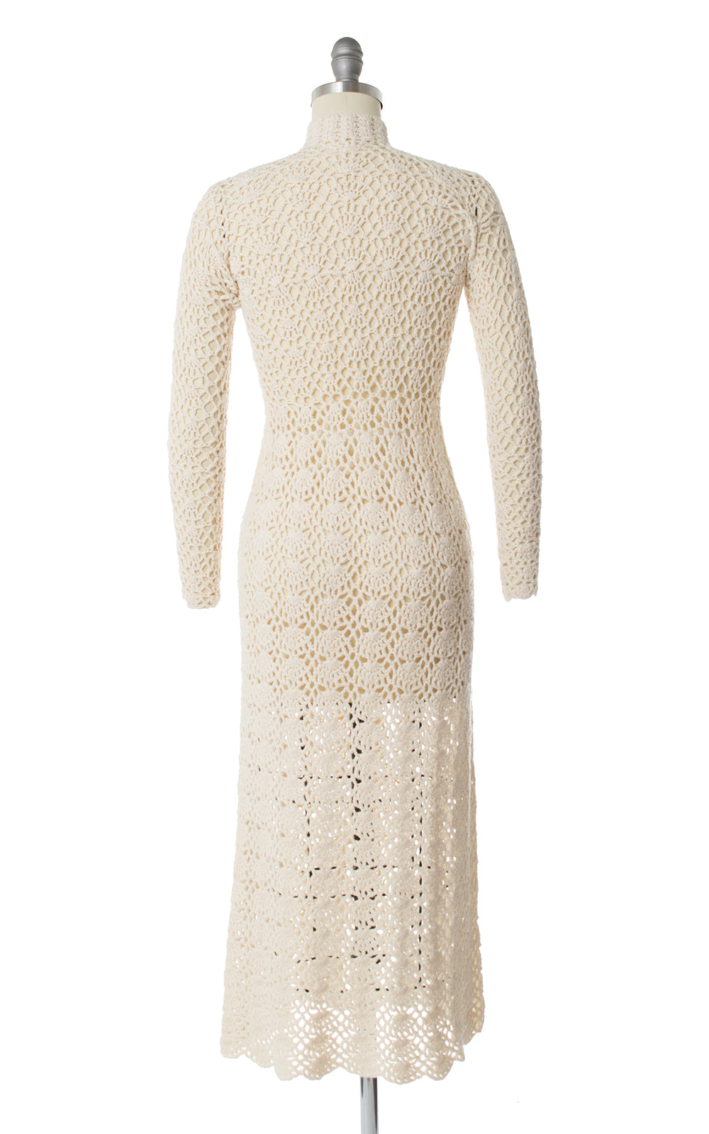 1970s Cream Crochet Dress | xs/small – Birthday Life Vintage