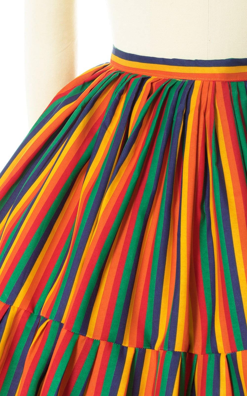 1970s shop striped skirt