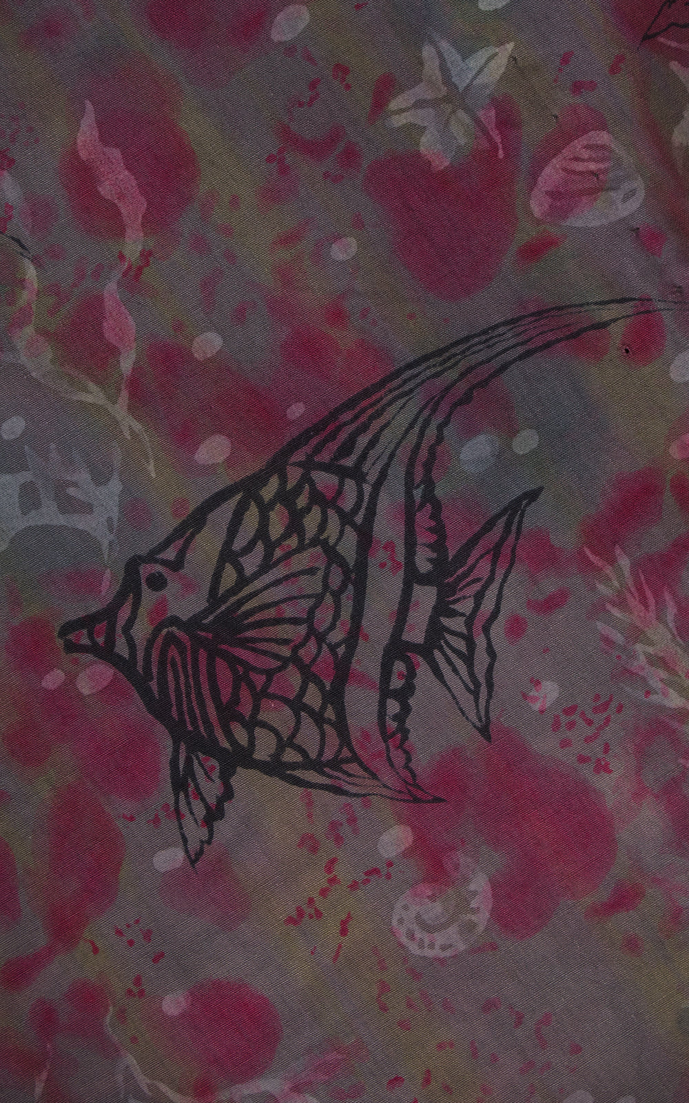 1950s Kamehameha Fish & Shells Novelty Print Sundress